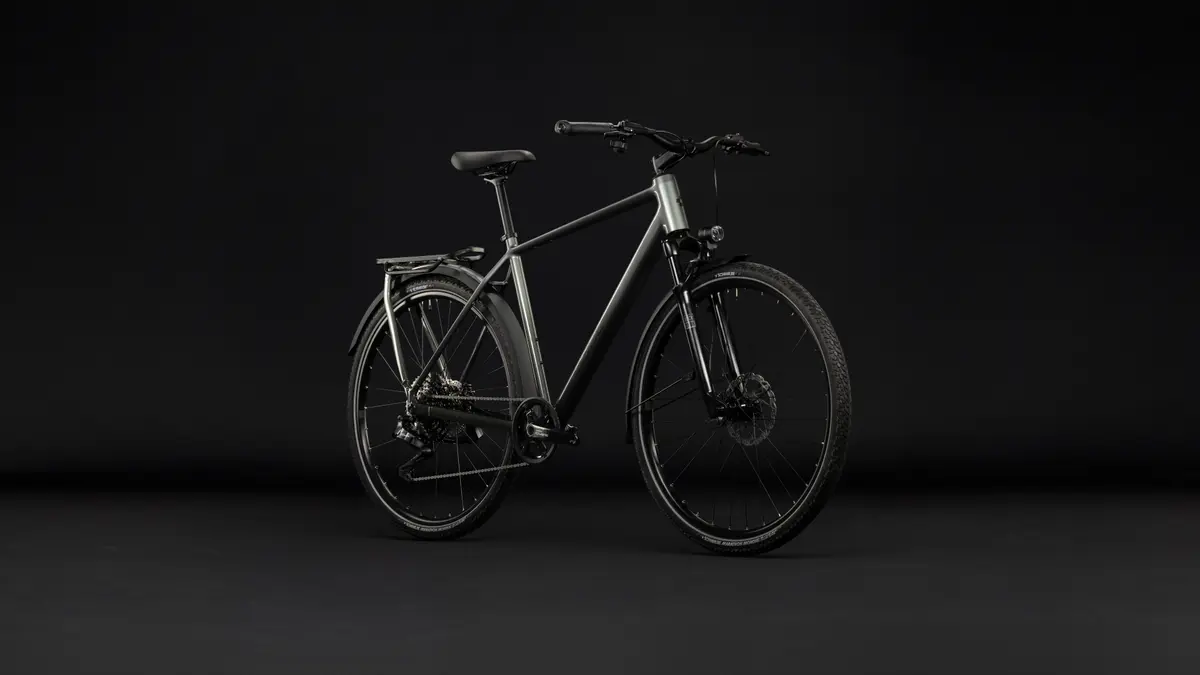 CUBE Kathmandu SLT flashgrey´n´chrome — vélo de trekking, Urban Cycle Nantes — vue 2