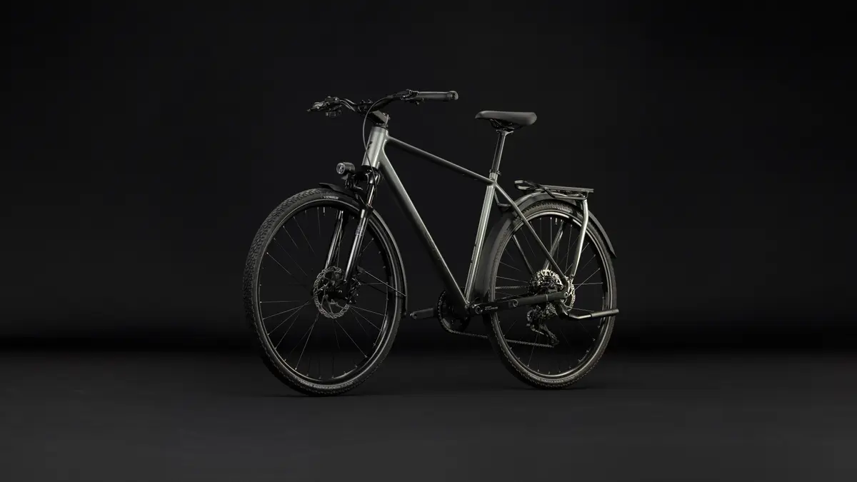 CUBE Kathmandu SLT flashgrey´n´chrome — vélo de trekking, Urban Cycle Nantes — vue 4