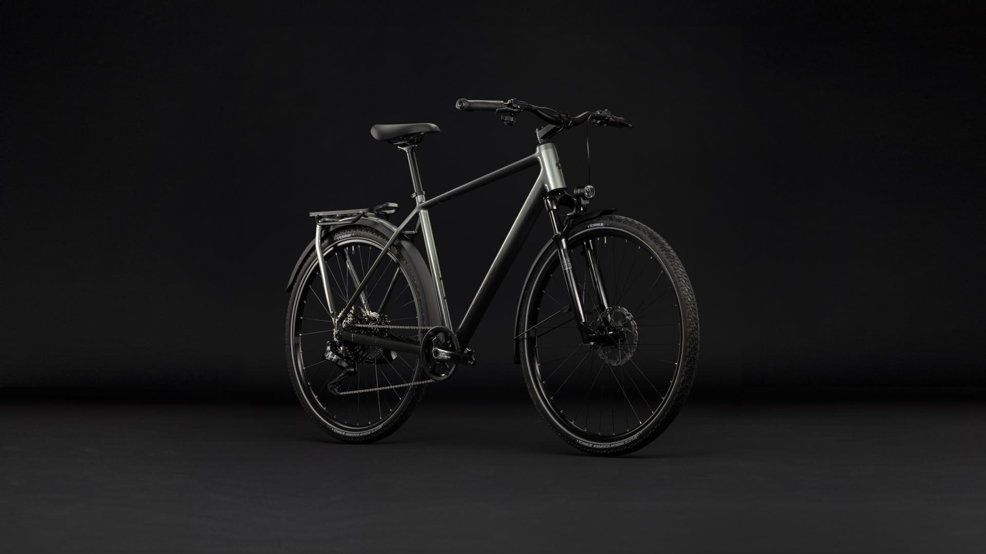 CUBE Kathmandu SLT flashgrey´n´chrome — vélo de trekking, Urban Cycle Nantes — vue 2